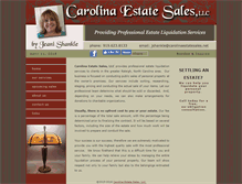 Tablet Screenshot of carolinaestatesales.net